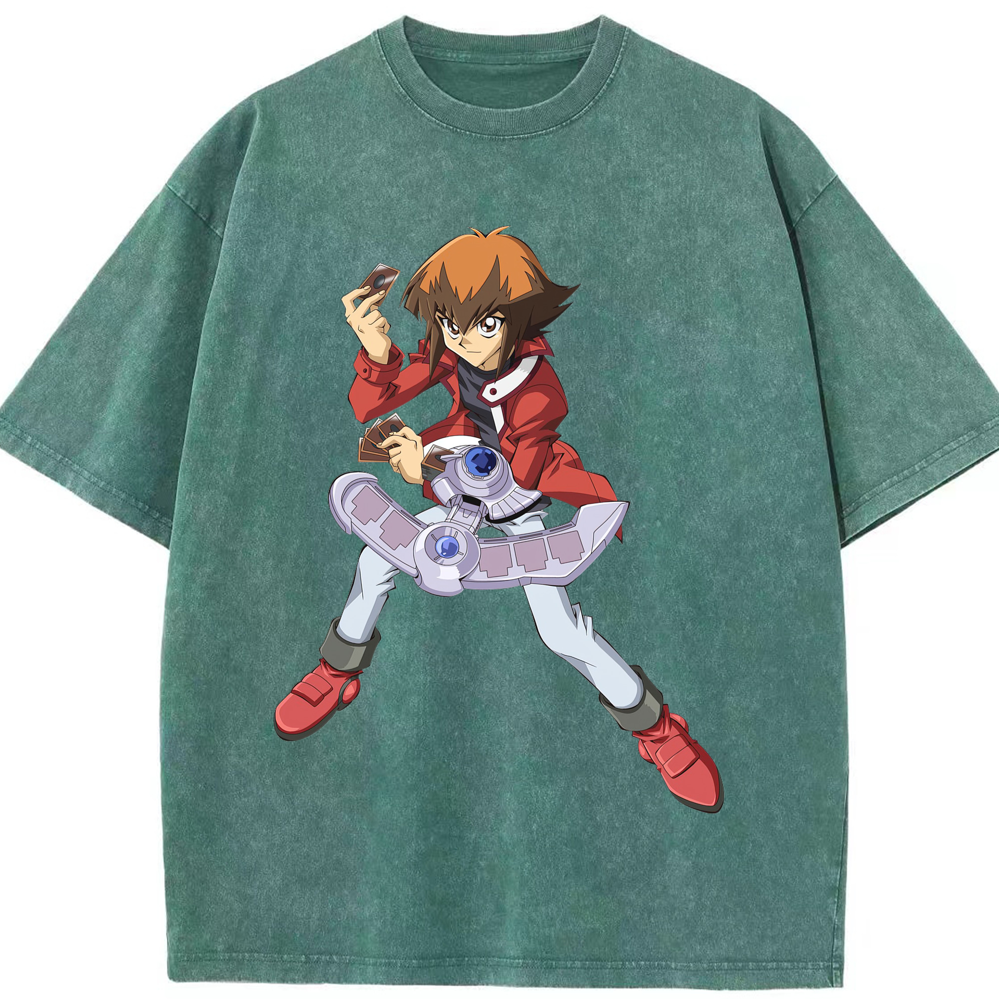 （画像用） 遊☆戯☆王 Yu-Gi-Oh! 綿100% ヴィンテージ風 半袖Tシャツ（フロントプリント）